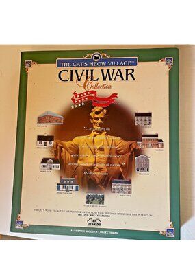 Cat’s Meow Village CIVIL WAR COLLECTION Series XV 1997 Boxed Set COMPLETE